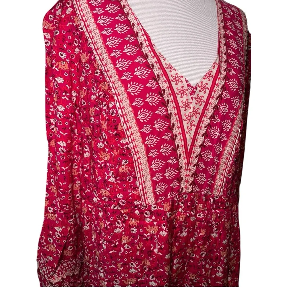 Maeve Isabel Floral Embroidered Pink Dress - Picture 5 of 11